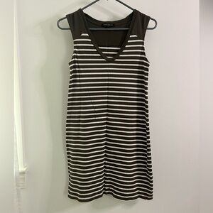 Banana Republic striped cotton shirt dress